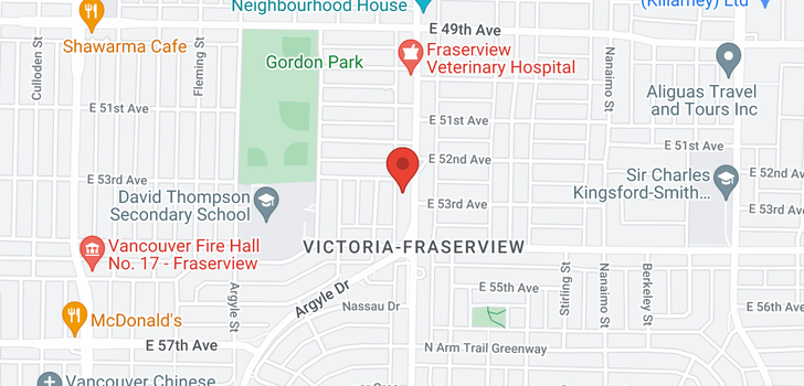 map of 6875 VICTORIA DRIVE